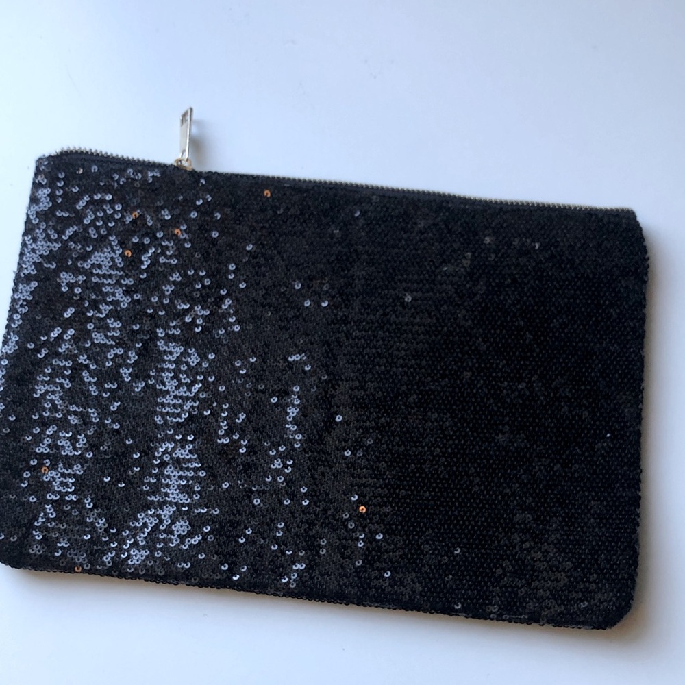 Black Sequins Clutch Bag